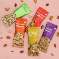 custom printed aluminum foil food package film for mixed nuts snack packaging sample