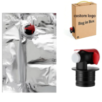 bag-in-box beverage container with butterfly valve for juice & olive oil packaging sample