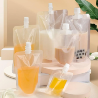 beverage food liquid pouch spout yogurt juice packing bag with handle packaging sample