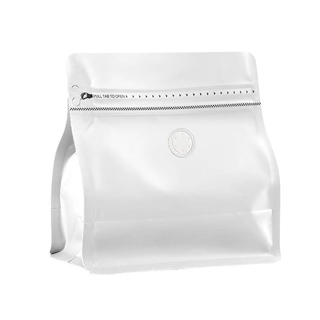 colorful factory square bottom coffee pouch with zipper aluminum foil tea packaging sample
