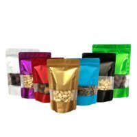 Custom Colorful Stand up Food Pouches with Zipper for Spices RH Packing packaging sample