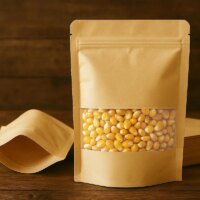 corn packaging kraft paper pouch custom logo design RH Packing packaging sample
