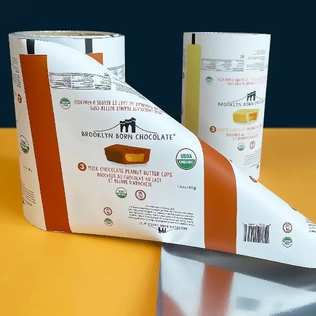 custom printed food packaging roll film flexible packaging RH Packing packaging sample