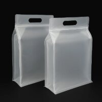 food grade resealable clear zipper bag with handle RH Packing packaging sample