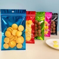 Colored Zip Lock Plastic Transparent Nuts Ziplock Bag RH Packing packaging sample