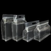 resealable zip lock pouch eight side seal transparent RH Packing packaging sample