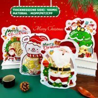 Christmas Gift Packaging Bag with Window for Sweets RH Packing packaging sample