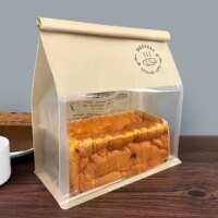 windowed paper pouch elegant practical bread cookie RH Packing packaging sample
